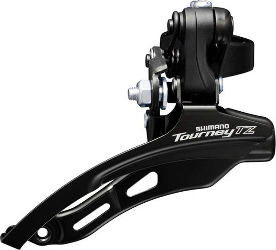 Shimano Tourney TZ FD-TZ510 Voorderailleur - 6/7 speed - down swing - hoge klem 31,8 mm - 48T - Zwart
