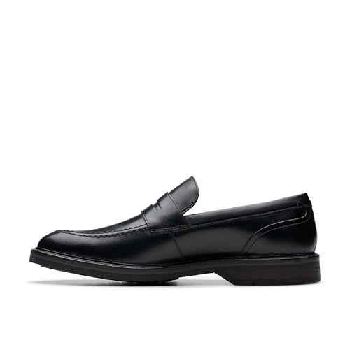 Clarks Aldwin Step Mens Black Leather, 12