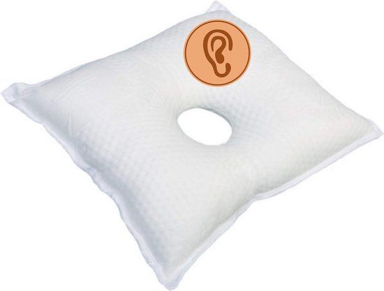 OrtoPrime Orthopedisch kussen met ooruitsparing - 45x40cm - Wit