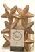 Decoris Kersthanger Sterren - 6 stuks - Lichtbruin - 7 cm - Kunststof