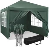 Merkloos Waterdichte Partytent 3 x 3 m - Verstelbare Pagodetent voor Tuin, Terras en Camping