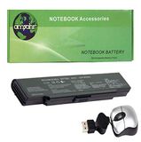 Amsahr Notebook batterij voor SN VGP-BPS9 S, VGP-BPS9 B, VGP-BPS9 S, VGP-BPS9A S - Inclusief Mini Optical Mouse