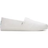 TOMS Alpargata Loafer Flat voor heren van gerecycled katoen, Wit, 47.5 EU