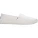 TOMS Alpargata Loafer Flat voor heren van gerecycled katoen, Wit, 47.5 EU
