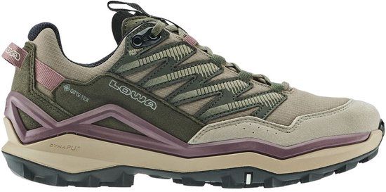 Lowa Maddox Pro GTX Lo Dames Wandelschoenen Taupe Maat 38