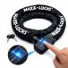 Maxx-Locks Foxton Fietsslot Met Vingerscan - 90 cm - Zwart - Ketting - Gehard staal