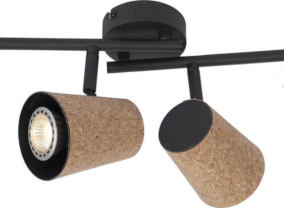 QAZQA Corky - Plafondspot - 4 lichts - Beige