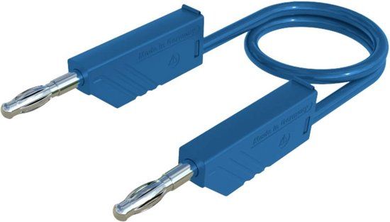 SKS Hirschmann CO MLN 25/1 Meetsnoer Blauw 25 cm