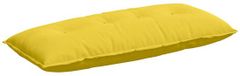 vidaXL Coussin de dossier Jaune clair 120 x 19 x 50 cm Tissu