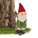 Relaxdays Plassende Tuinkabouter - Brutaal - Weerbestendig - Dronken - Kunststof - Groen/Wit/Rood - 10 cm