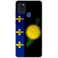 Samsung Galaxy A21S Drapeau guadeloupe bedrukt siliconen hoesje