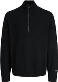 Jack & Jones Trui Jornorrebro Knit Half Zip Sn 12282749 Zwart Mannen Maat L