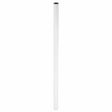 Wagner 12168201 Teno meubelvoet, Ø 30 x 823 mm, staal wit gepoedercoat