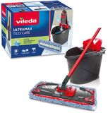 Vileda Ultramax Micro&Cotton Complete set - Balai essoreur avec manche - Pour sols carrelés