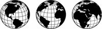 Homemania Wanddecoratie World 140x41 cm Staal Zwart