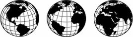 Homemania Wanddecoratie World 140x41 cm Staal Zwart