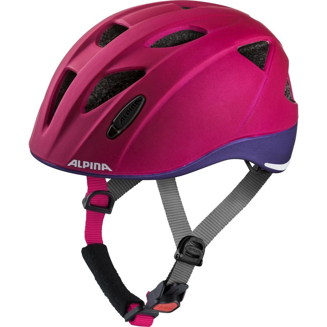 Alpina A9720251 Fietshelm - Rood/Paars - Unisex