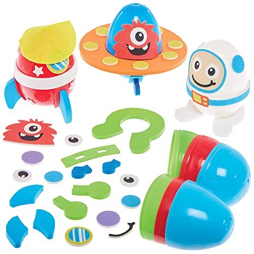 Baker Ross FX530 Zonnestelsel Ei sets - Pak van 8, Ei kunst en knutsel sets voor kinderen