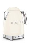 SMEG KLF04CREU | Elektrische waterkoker met temperatuurregeling 50’s Style | 1.7L | Romig