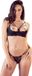 Cottelli Collection Lingerie Set met Dubbele Bandjes en Open Lift Beha - Zwart - Maat 80C/M