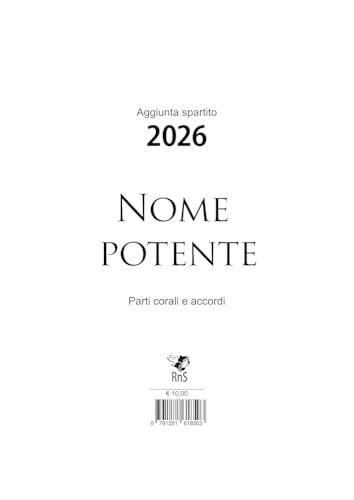 Nome potente. Aggiunta spartito musicale 2026
