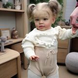 Poupée reborn, 66 cm, corps en tissu doux, cheveux blonds, lestée, pour fille