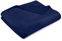Amazon Basics - Knuffeldeken, van fluweelzacht pluche - 168 x 229 cm - marineblauw