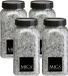 Mica Decorations decoratie stenen / granulaat - 4x - 650 ml - 1-2 mm - spiegel glas - siergrind