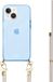 xoxo Wildhearts iPhone 14 hoesje met Aqua Pink koord