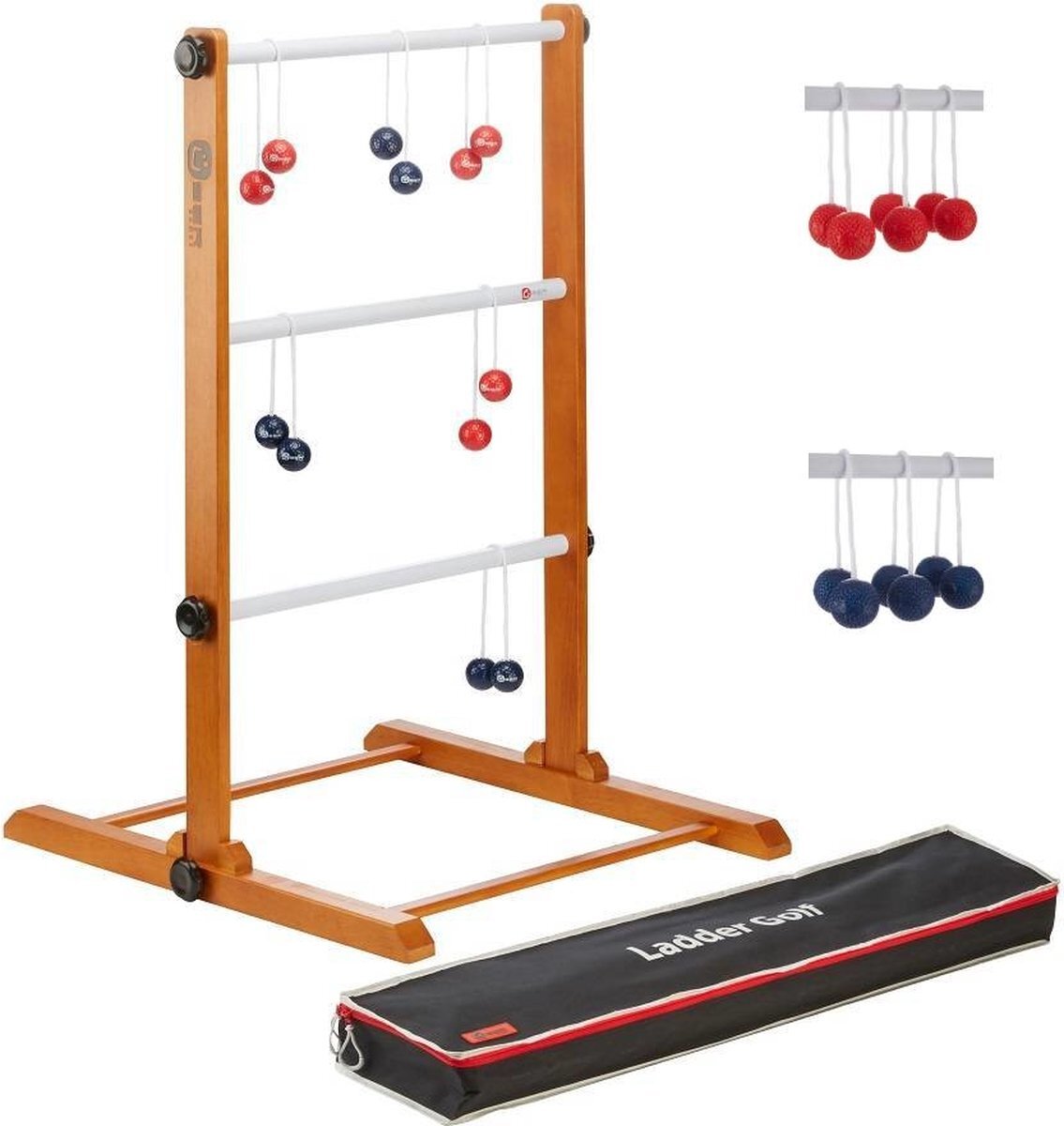 Ubergames Prof. Laddergolf Spinladder set van Ubergames. SOFT ballen: Blauw/Rood la sballen-kleur - Prachtig sterk Systeem - Heerlijk werpspel - Top Kwaliteit Klasse en Geweldig