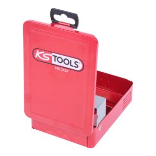 KS Tools HSS TiN Step Drill Bit Set, Steel Case, 3 Pieces