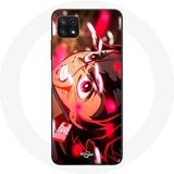 Maniacase Etui voor Samsung Galaxy A22 5G Tanjiro Demon Slayer Kimetsu no Yaiba boos