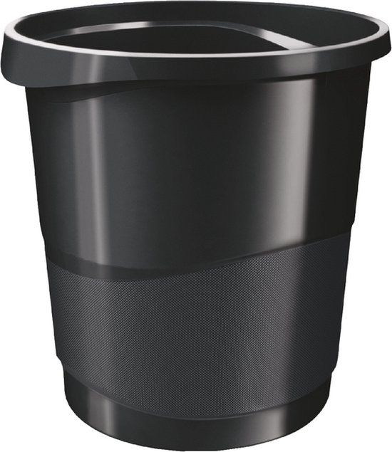 Esselte VIVIDA Prullenbak - 14 Liter - Zwart