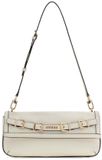 GUESS Dovie Flap Shoulder Bag Cream White