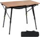 Merkloos Aluminium opvouwbare kampeertafel, 90 x 53 cm, met in hoogte verstelbare poten en draagtas
