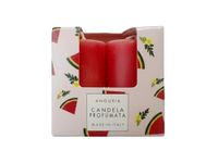 Set Cereria Di Giorgio Set van 4 geurkaarsen Pocket Season diameter 3 cm hoogte 5,5 cm - lente/zomer - watermeloen