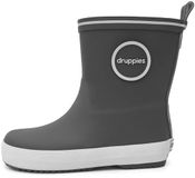 Druppies Kinder Regenlaarzen - Grijze Rubber Laarzen - Unisex - Maat 32