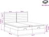 vidaXL Ottomaanse Bed met Matras en LED Donkerbruin 180 x 200 cm Stof