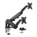 Value LCD dubbele arm, tafelmontage, ruimtebesparend, veer, 6 draaipunten