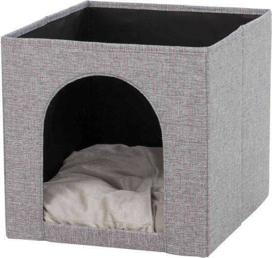Trixie Ella Cuddly Cave - Grijs - Kattenmand - 37x33x33 cm