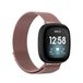 Wigento Fitbit Metalen horlogeband, vervanging, roze