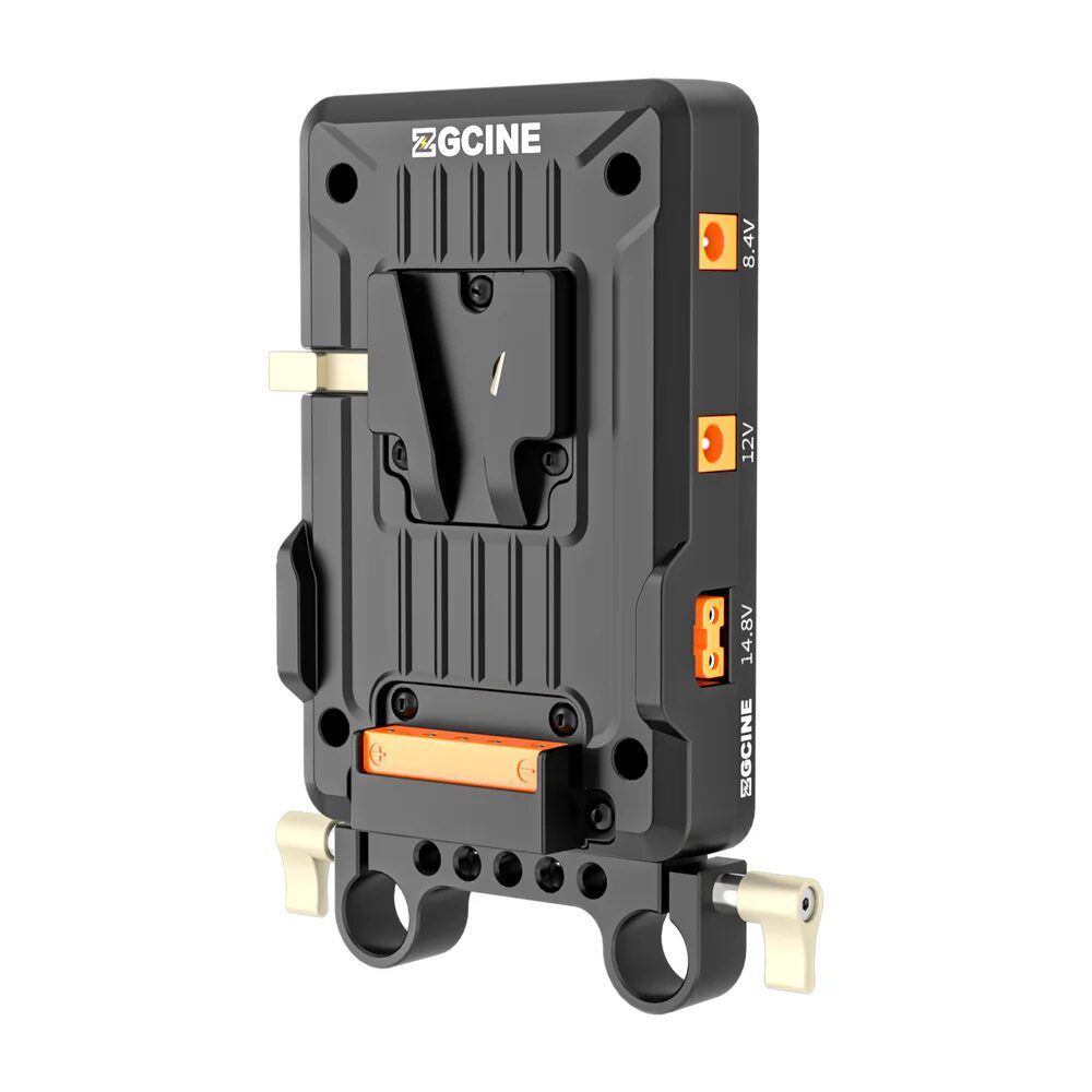 ZGCINE V-Mount Plate on 15mm Rod Mount