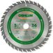 Oshlun SBW-055036 5-1/2-Inch 36 Tand ATB Afwerking en Trimmen Zaagblad met 5/8-Inch Arbor (1/2-Inch en 10mm Bushings)