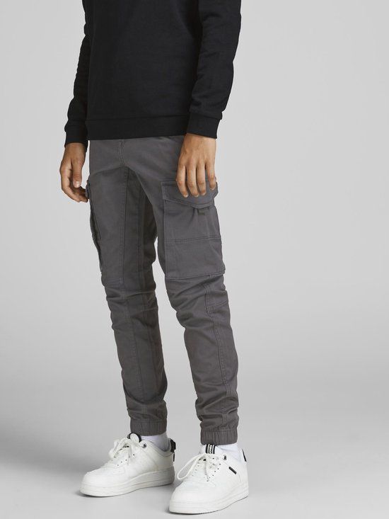 JACK & JONES JUNIOR JPSTPAUL JJFLAKE 542 ASPHALT NOOS JNR Jongens Broek - Maat 128