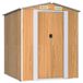 vidaXL Tuinschuur 192x191x223 cm Gegalvaniseerd Staal Lichtbruin