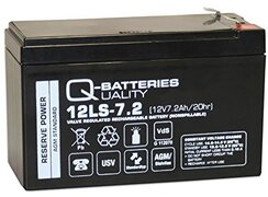 Q-BATTERIES UALITY Q-Batteries 12LS-7.2 F1 12V 7,2Ah loodvliesaccu/AGM VRLA met VdS