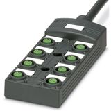 Phoenix Contact SACB-8/16-L-10,0PUR SCO P 1452738 Boîte de capteur/actionneur passive M12 distributeur avec filetage en plastique 1 pièce