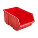 Eco Box 20 x Boîtes de rangement, empilable, Transparent, Rouge, 34,5 x 22,5 x 16,5 cm