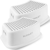 BUDDLEY Opstapje SET (2x) - Wit + Grijs