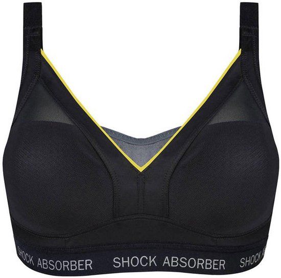 Shock Absorber Active Shaped Support Sportbeha Dames 85F Zwart